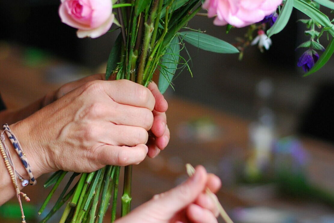 Blumensträuße binden mit Slowflowers